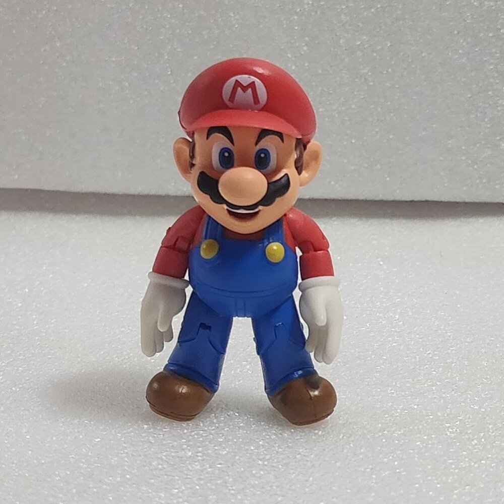 Jakks 2015 Super Mario‎ Bros Red & Blue Poseable 4" Nintendo Action Figure